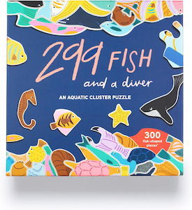 Grown Up Games: Cluster Puzzle - 299 Fish & a Diver