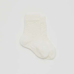 Baby Child Wear: Baby Socks Crew - Pearl