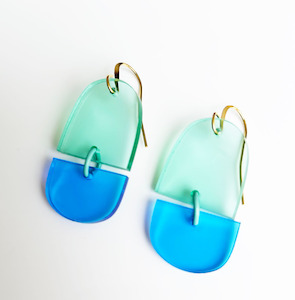 Hagen Co: Horizon Earrings - Blues