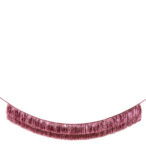 Meri Meri: Pink Tinsel Fringe Garland