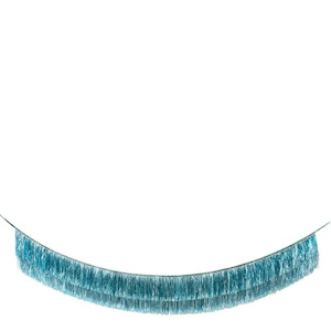 Meri Meri: Blue Tinsel Fringe Garland