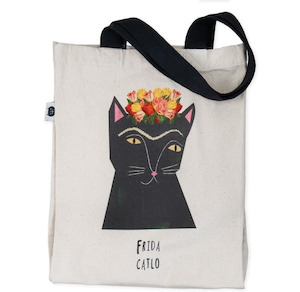 Niaski: Canvas Tote - Frida Catlo