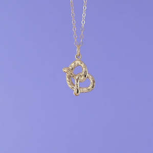 Mini Charming Necklace - Golden Pretzel