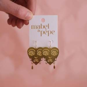 Mabel Pepe: Cry Baby Earrings - Gold