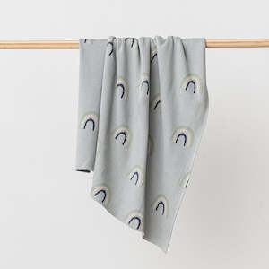 Extra Fancy Gift Ideas: Rainbows Organic Blanket - Sea