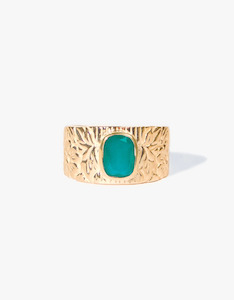 Compare At Prices Sale Items: Nostalgia Ring - Gold & Green Onyx