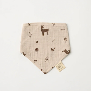 Baby Care: Organic Dribble Bib - Woodlands