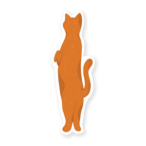 Iko Iko Cut Out Bookmark - Orange Cat