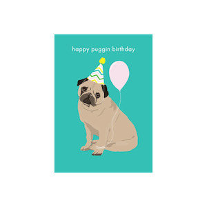Aotearoa Made: Iko Iko Birthday Card - Puggin Birthday