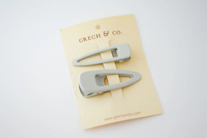 Grech Co: Matte Hair Clips Set of 2 - Buff