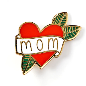 Everything Sale: Enamel Pin - Mom Heart