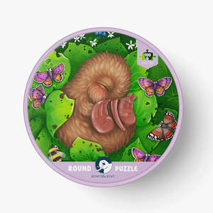 Baby Child Play: 100 Piece Round Puzzle - Kiwi Chick Nap