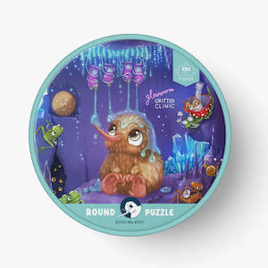 Baby Child Play: 100 Piece Round Puzzle - Glowworm Glitter Critter