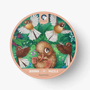 100 Piece Round Puzzle - Fantail Flurry