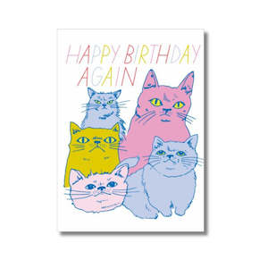 Cat Lovers: Birthday Card - Cats.. Again