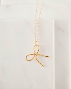 Mothers Day: Better Bowlieve It Necklace - Gold