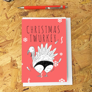 Twurkey Christmas Card