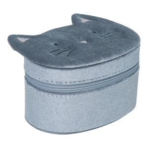 Mimi Lula: Jewellery Box - Grey Kitty Cat