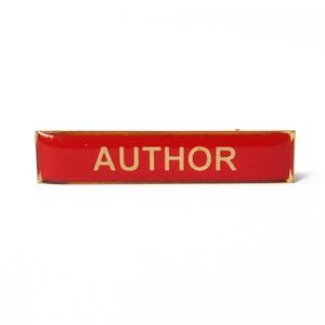 Under 25 Goodies: Enamel Title Pin Badge - Author