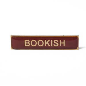Enamel Title Pin Badge - Bookish