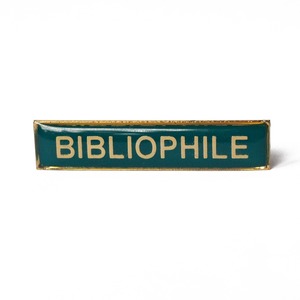 Enamel Title Pin Badge - Bibliophile