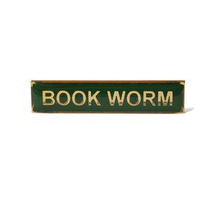 Under 25 Goodies: Enamel Title Pin Badge - Book Worm