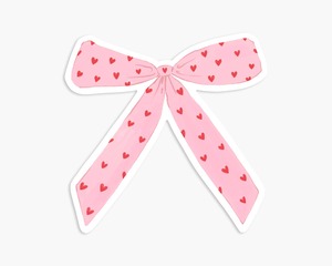 Vinyl Sticker - Pink Bow
