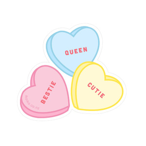 Sticker - Bestie Candy Hearts