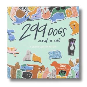 Grown Up Games: Cluster Jigsaw Puzzle - 299 Dogs & a Cat