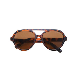 Polarized Unisex Aviator Sunglasses - Tort