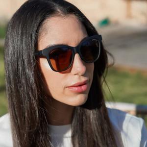 Polarized Unisex Adult Wayfarer Sunglasses - Black