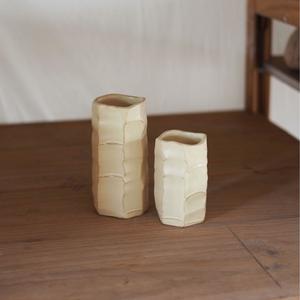 Goodwin Ceramics: Tetto Ceramic Vase - Butter