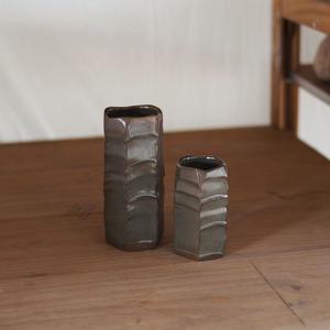Tetto Ceramic Vase - Preto