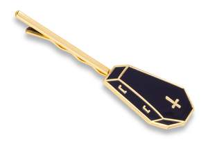 Stocking Stuffers: Cloisonné Hair Pin - Coffin