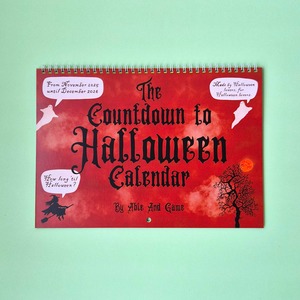 2026 Wall Calendar - Countdown To Halloween (Nov 2025 - Dec 2026)