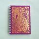 2026 Ring Bound Diary - Gold Foil & Plum Kitty Cat