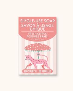 Travel Soap Sheets Box 100 - Leopard Parade