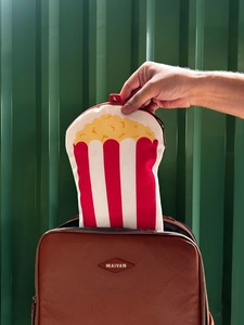 Canvas Pouch/Pencil Case - Popcorn