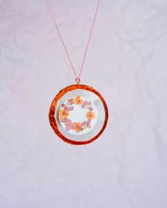Circle Flower Suncatcher - Mini Wreath - Blossom, Rice Flower Mix