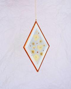 Diamond Flower Suncatcher - Large Sprinkle - Hydrangea Rice Flower Mix