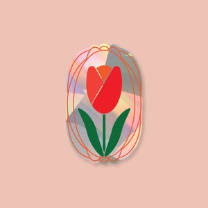 Window Suncatcher Decal - Tulip