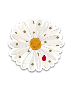 Vinyl Sticker - Daisy & lady Bug