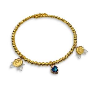 Bluebud Choker Necklace – Rose & Heart