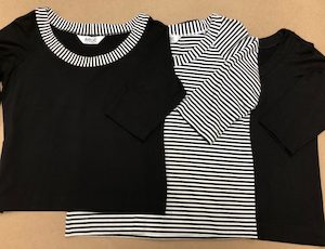 Classic top with 3/4 length raglan sleeves - MADCAT