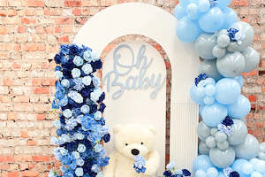 Accessories: Oh Baby Wooden Sign (Blue)