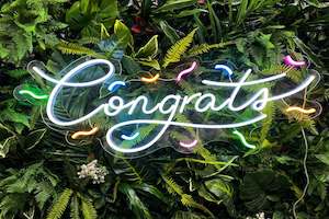 "Congrats" Neon Sign