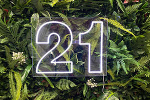 "21" Neon Sign