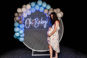 Neon Signs: "Oh Baby" Blue Neon Sign