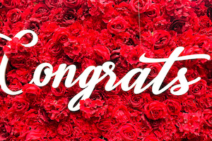 Congrats Wooden Sign