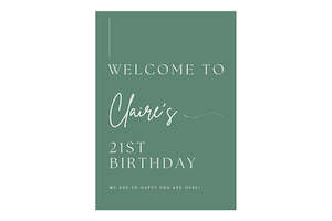 Custom Sign and Easel